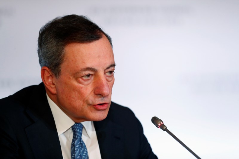 Trade spat escalation would hurt euro zone economy, ECB's Draghi warns