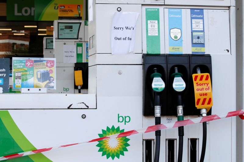 As fuel pumps remain dry, UK