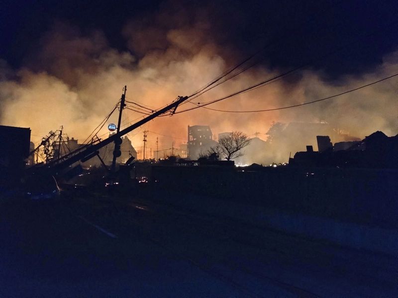 At least five dead after huge earthquake rocks Japan on New Year