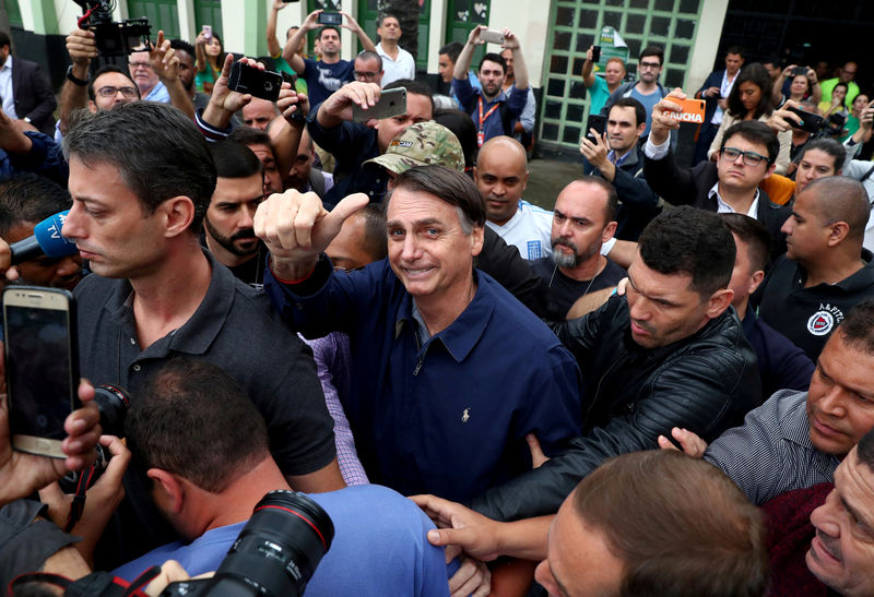 Brazil markets soar on strong first-round vote for Bolsonaro