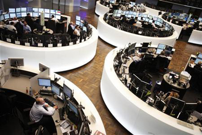 European shares surge on Greek debt deal, led higher by banks