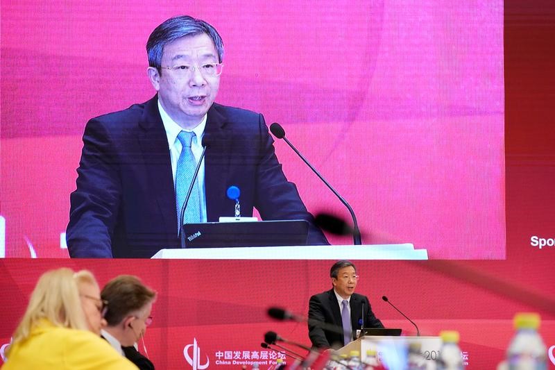 China central bank governor says will continue to carry out prudent monetary policy