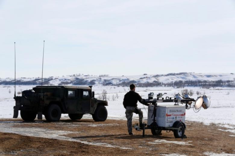 Clean-up begins at Dakota pipeline protest camp