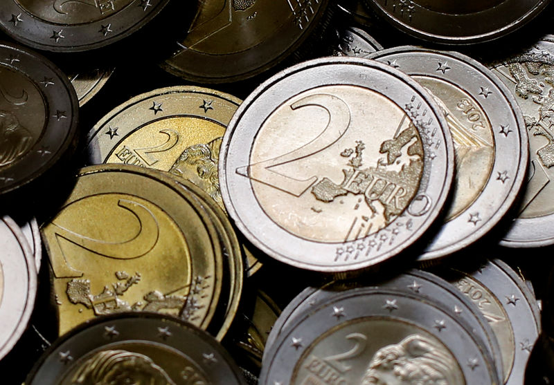 Euro zone current account surplus shrinks to two-year low