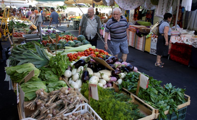 Euro zone inflation slows in January, core measure picks up