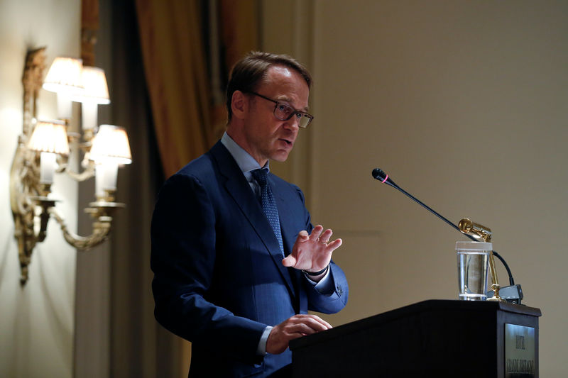 Euro zone still not crisis proof, a risk to ECB: Weidmann