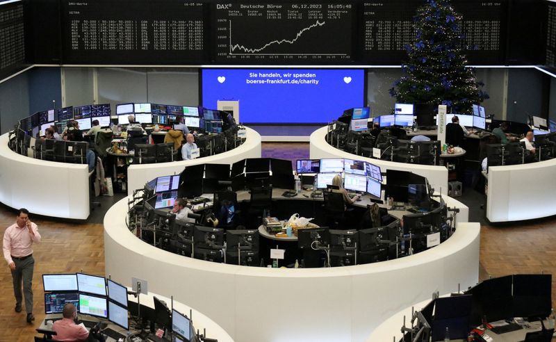 European stocks hit highest level since February 2022