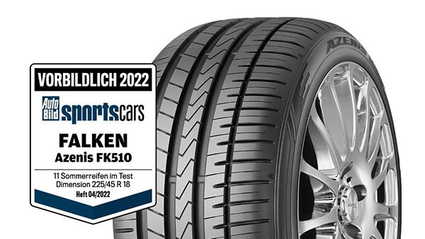 “Exemplary” Rating Given To Falken AZENIS FK510 in Latest AUTOBILD Summer Tyre Test