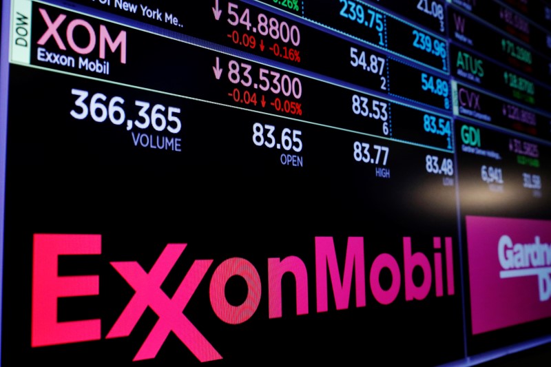 Exxon fourth-quarter profit spikes; sees .9 billion tax gain