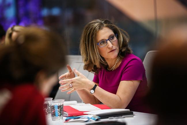 Freeland Optimistic on Nafta Talks as Significant Gaps Remain