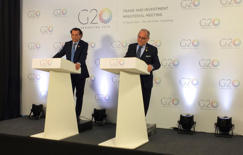 G20 trade ministers say WTO reform 