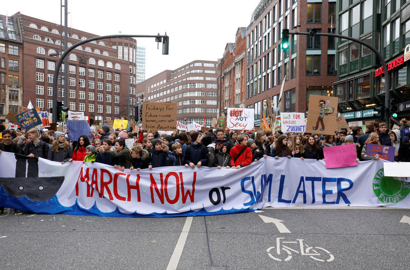 German students walk out of school in climate change protest