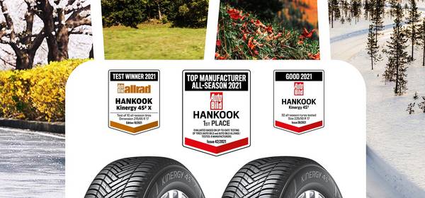 Hankook Named Manufacturer of the Year 2021 in Auto Bild Magazine’s All-Season Tyre Category