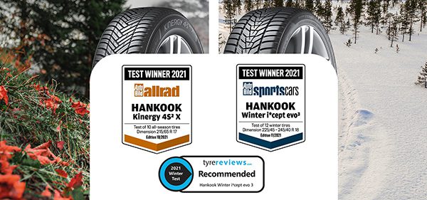 Hankook Winter and All-Season Tyres Named Test Winner