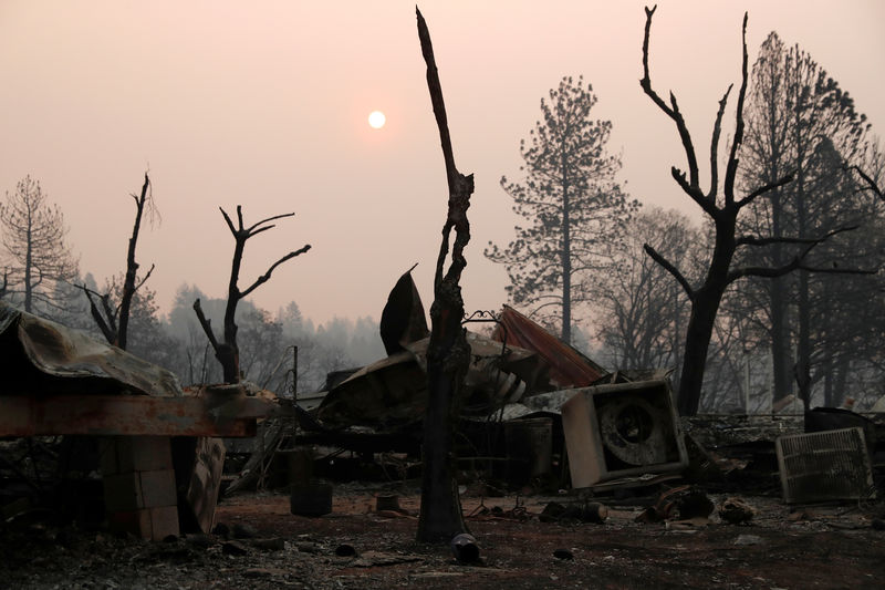 Insured losses from Camp and Woolsey wildfires estimated at -13 billion: RMS