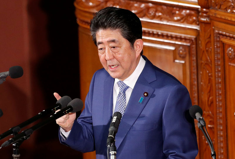 Japan PM Abe calls for continued 