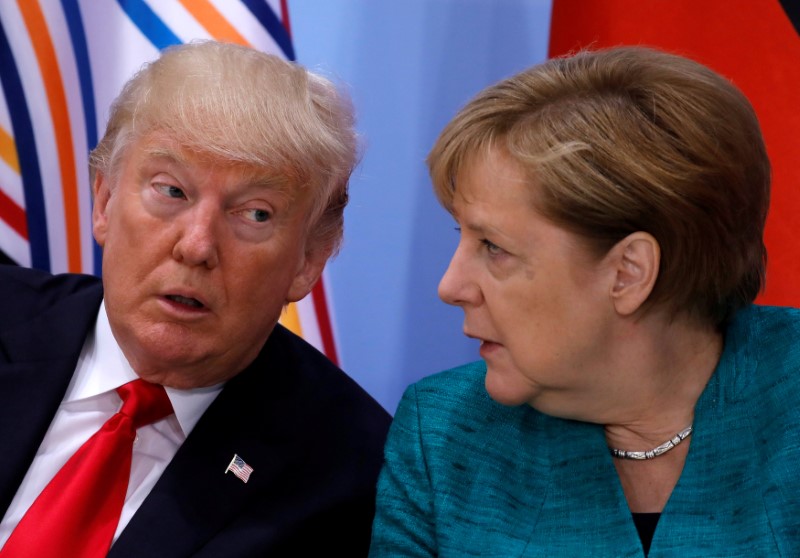 Merkel, Trump call for Syrian ceasefire to be implemented