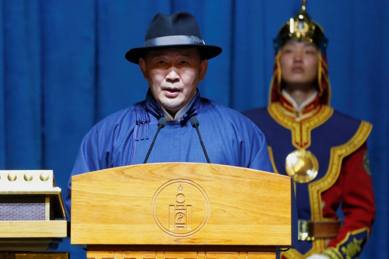 Mongolia president appeals to U.S. for trade to protect democracy