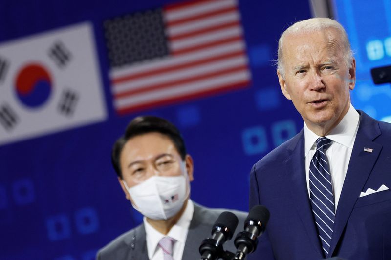 N.Korea nuclear threat tops agenda for Biden-Yoon meeting in S.Korea