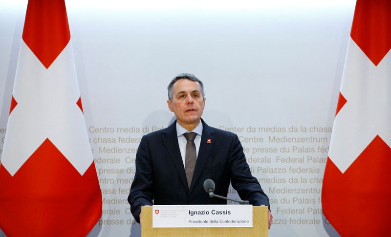 Neutral Swiss poised to freeze Russian assets - president