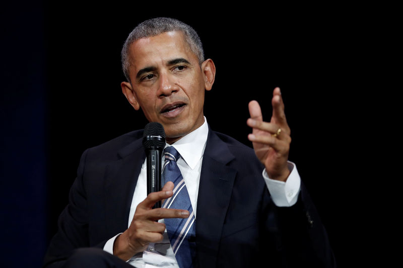 Obama laments lack of U.S. climate leadership in Paris