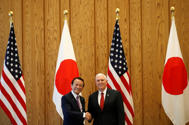 Pence told Japan