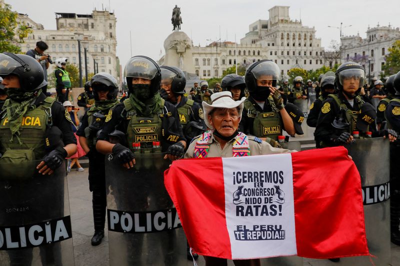 Peru eyes spending in protest zones, but fiscal goals 