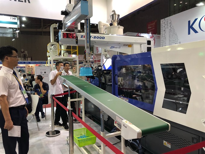 Rubber machinery on show at HCM City expo