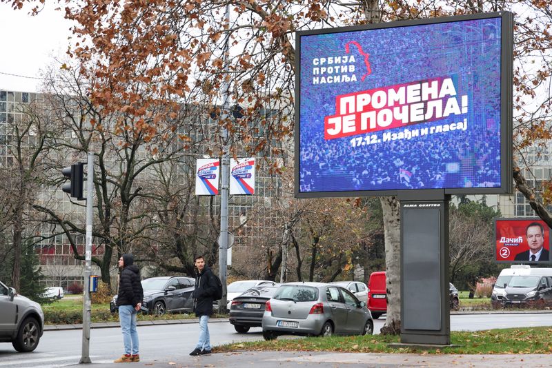 Serbians vote in snap election, ruling party set to secure another term