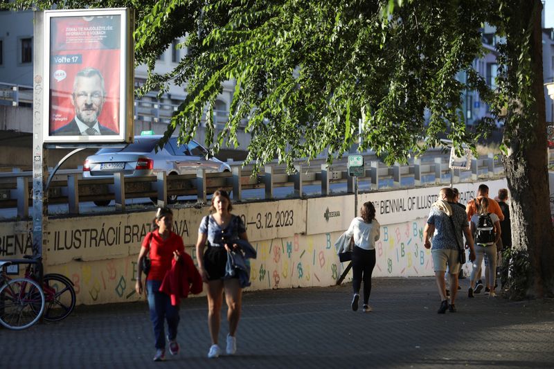 Slovak liberal party Progressive Slovakia seen leading election -exit polls