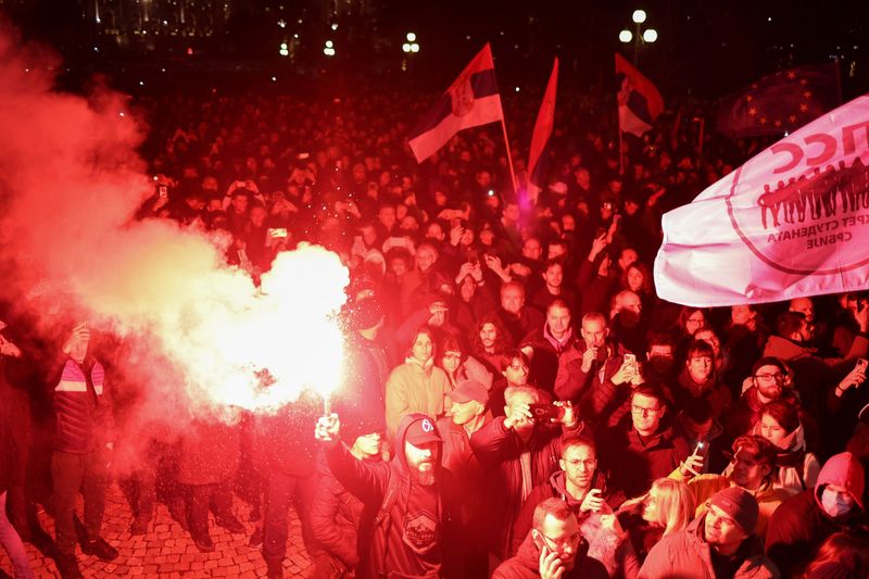 Thousands protest in Belgrade to demand elections annulled