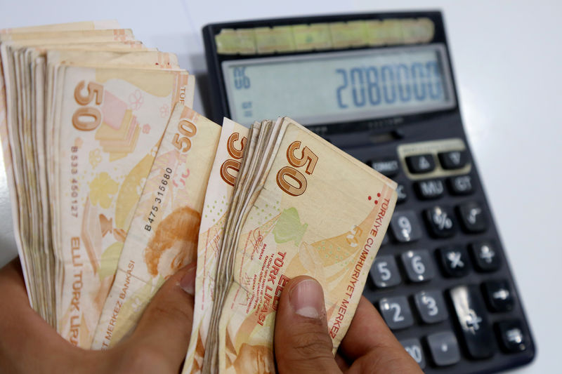 Turkish lira weakens sharply, surrendering some post-rate hike gains