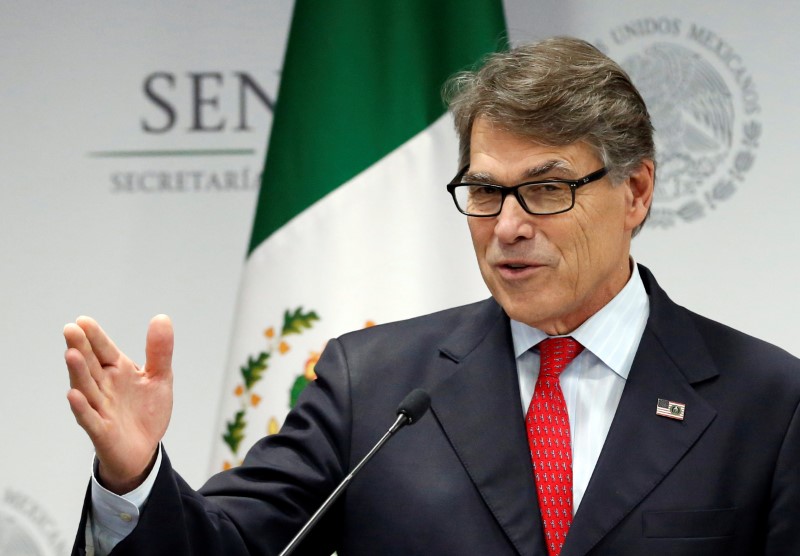 U.S. Energy Secretary Rick Perry says unsure if Trump