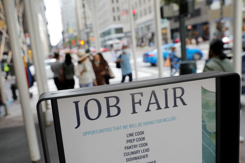 U.S. weekly jobless claims fall below 300,000 in boost to labor market recovery