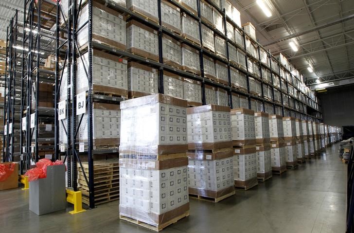 U.S. wholesale inventories increase solidly in February