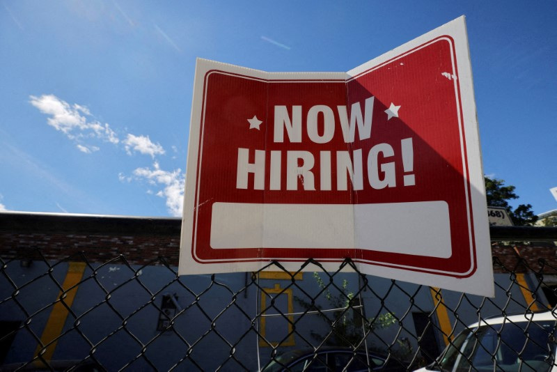 US job openings lowest in more than 2-1/2 years