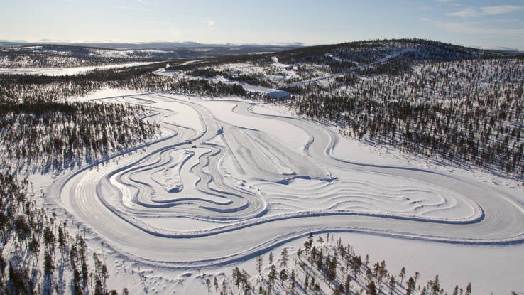 We went to the Arctic Circle to test winter tires on a frozen lake