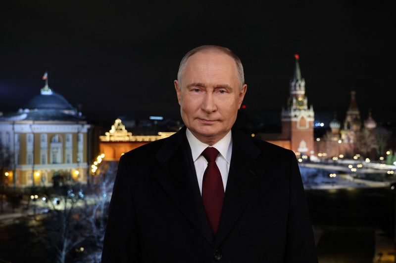 Zelenskiy speaks of war, Putin makes passing reference in contrasting New Year speeches