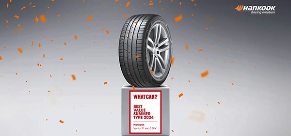 Podium Finish for Hankook’s Ventus S1 evo3 SUV Tyre in the 2024 What Car? Tyre Test